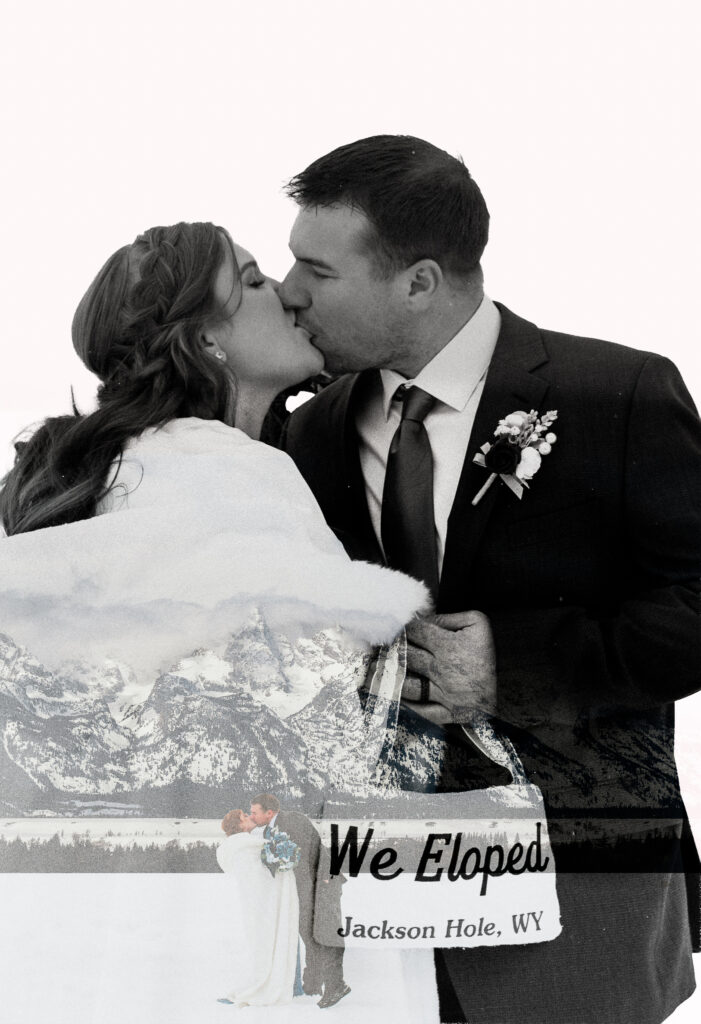 Double Exposure image in the grand tetons