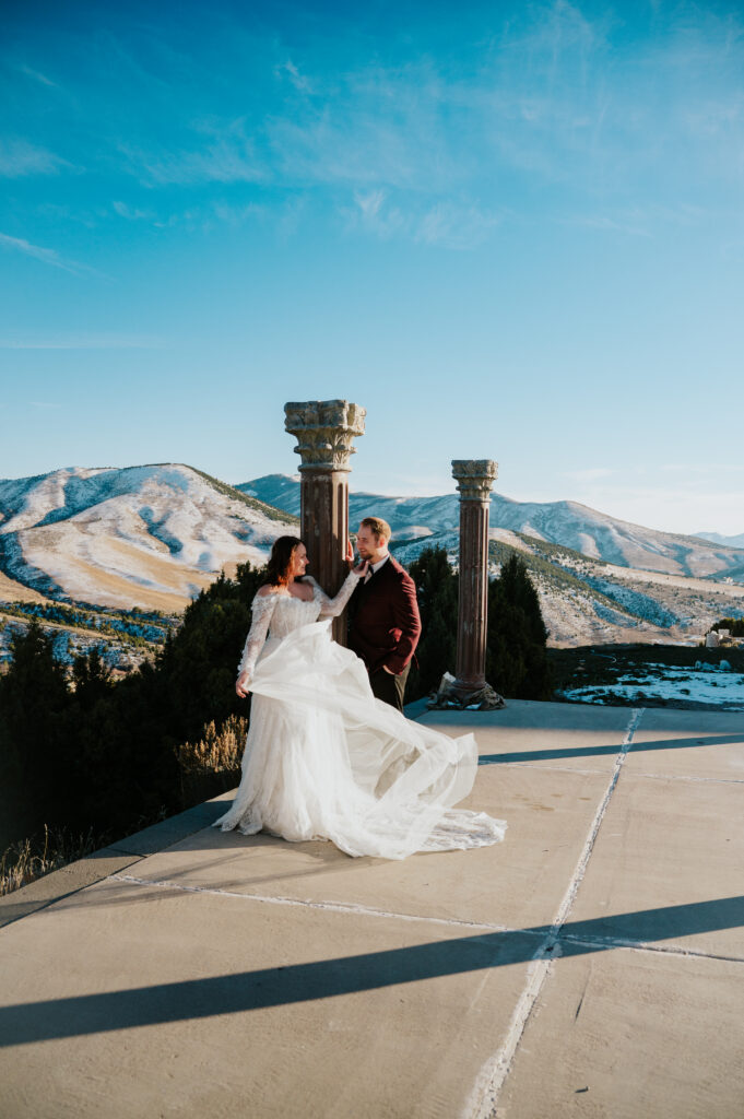 Hilltop view of Castle Nottingham in Pocatello Idaho