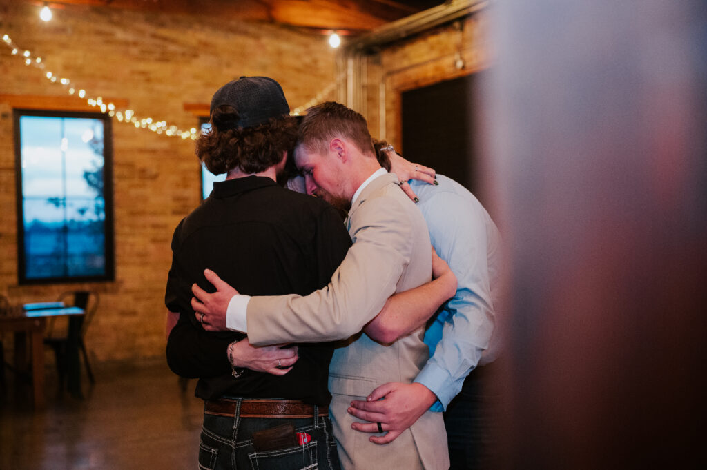 Guests dancing at Millhouse Venue Rigby wedding celebration