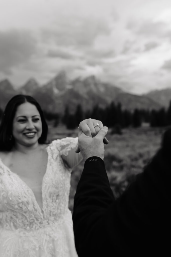 luxury fall bridal photography Grand Teton National Park